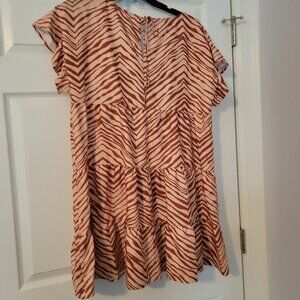 9 West Striped Dress XL